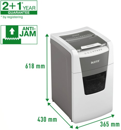 Papiervernietiger Leitz IQ Auto Office 150 2x15mm 1 Stuk-3