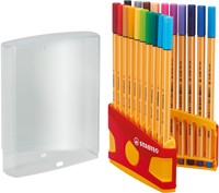 Fineliner STABILO point 88 ColorParade rollerset geel/rood F ass 20st-1