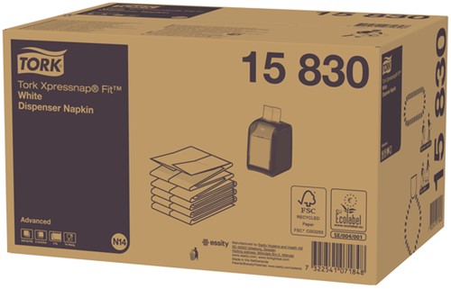 Servet Tork N14 Advanced multifold 2laags wit 720 Vel-2