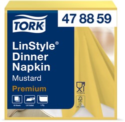 Dinerservet Tork Linstyle Premium 50 vel geel 50 Stuk
