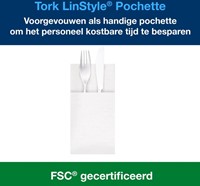 Pochette Tork Linstyle Premium 1laags wit 50 Stuk-2