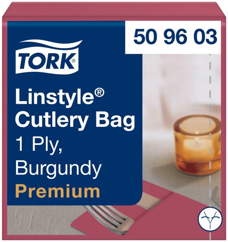 Pochette Tork Linstyle Premium 1laags bordeauxrood 50 Stuk