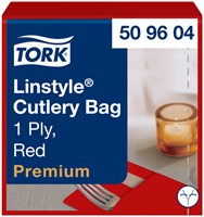 Pochette Tork Linstyle Premium 1laags rood 509604 50 Stuk