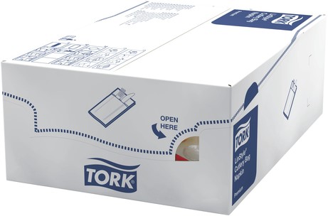 Pochette Tork Linstyle Premium 1-laags 390x390mm rood 509604-3