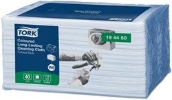 Reinigingsdoek Tork W8 Premium 1laags blauw 40 Vel