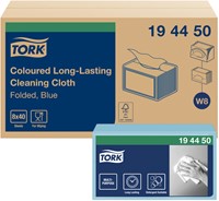 Reinigingsdoek Tork W8 Premium 1laags blauw 40 Stuk-2