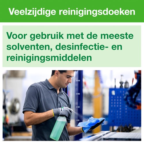 Reinigingsdoek Tork W8 Premium 1laags blauw 40 Stuk-3