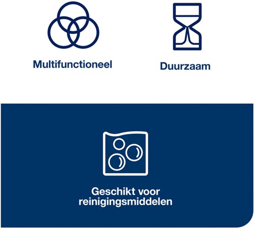 Reinigingsdoek Tork W8 Premium 1laags blauw 40 Stuk-4