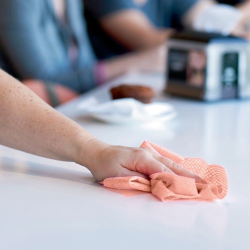 Reinigingsdoek Tork W8 Premium 1laags rood 40 Vel-7