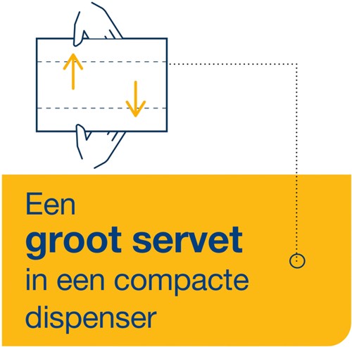 Servet Tork N14 Advanced multifold 2laags naturel 720 Stuk-1