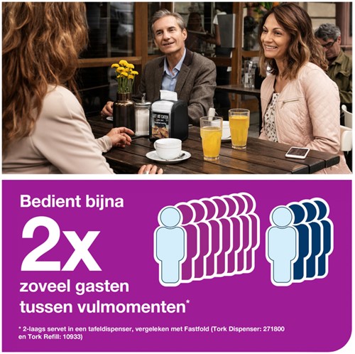 Servet Tork N14 Advanced multifold 2laags naturel 720 Vel-3