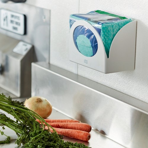 Reinigingsdoek Tork W8 Premium 1laags groen 40 Vel-6