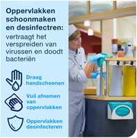 Reinigingsdoek Tork W8 Premium 1laags groen 40 Stuk-2