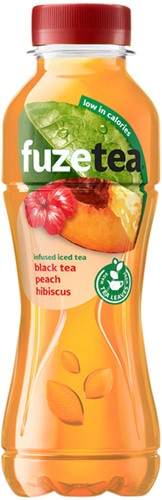 Frisdrank Fuzetea peach hibiscus petfles 400ml 400 Milliliter