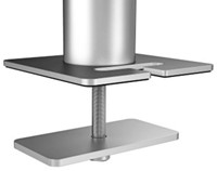 Monitorarm Durable met bladdoorvoer voor 1 scherm en 1 tablet-2