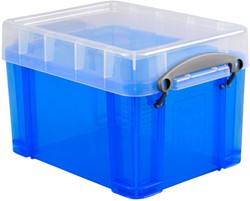 Opbergbox RU 3ltr 245x180x160mm transp blauw 1 Stuk