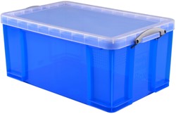 Opbergbox RU 64ltr 710x440x310mm transp blauw 1 Stuk