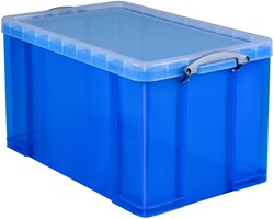 Opbergbox RU 84ltr 710x440x380mm transp blauw 1 Stuk