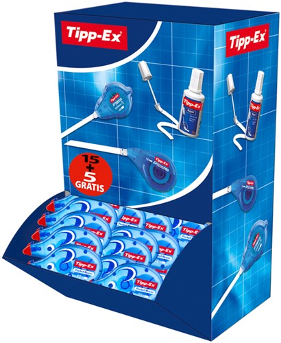 Correctietape Tipp-Ex pocket mouse 4.2mmx10m valuepack à 15+5 gratis