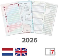 Agendavulling 2026 Kalpa Personal bloemen 7d/2p 1 Stuk
