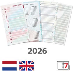 Agendavulling 2026 Kalpa Personal bloemen 7d/2p 1 Stuk