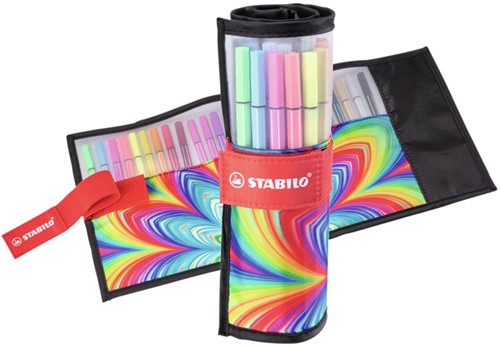 Viltstift STABILO Pen 68/25 Arty roletui M 25st 25 Stuk-2