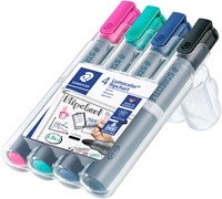 Viltstift Staedtler 356 voor flipover rond 2mm ass 4 Stuk-2