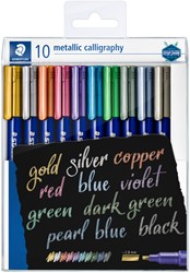 Kalligrafiepen Staedtler metallic ass 10 Stuk