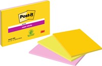 Memoblok Post-it 6445S S 152x101mm ass 3st 3 Stuk
