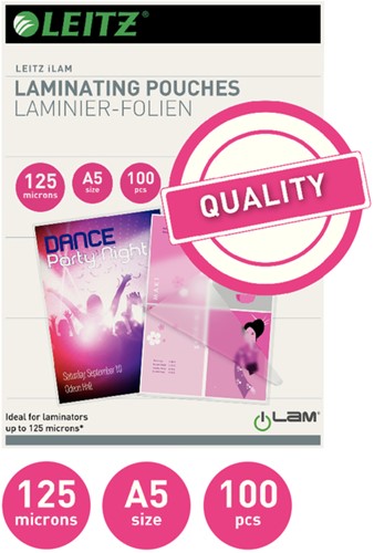 Lamineerhoes Leitz iLAM A5 2x125micron EVA 100 Stuk-3