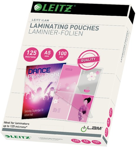 Lamineerhoes Leitz iLAM A5 2x125micron EVA 100 Stuk