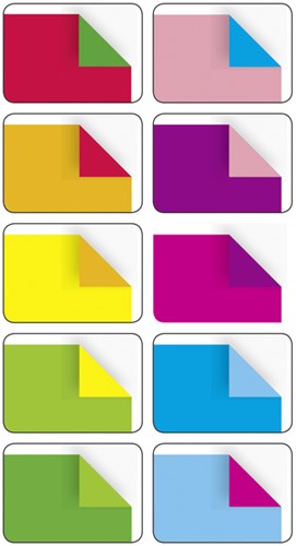 Vouwblaadjes Folia 80gr 15x15cm 50vel 2z 10 duo kl 50 Vel-2