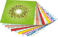 Vouwblaadjes Folia 80gr 15x15cm 50v 2z tropical 50 Vel-2