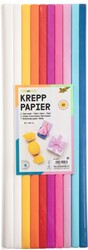Crêpepapier Folia 50x200cm Mix 10 kleuren 10 Rol