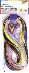 Scoubidoo touwtjes Folia 100cm 100st ass kleuren 1 Stuk