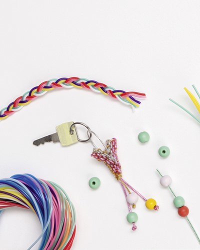 Scoubidoo touwtjes Folia 100cm 100st ass kleuren 1 Stuk-2