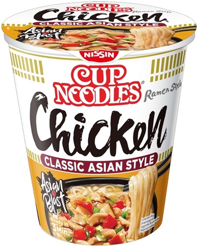 Noodles Nissin tasty chicken cup 1 portie