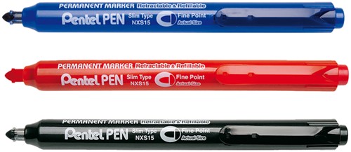 Viltstift Pentel NXS15 1mm zwart 1 Stuk-2