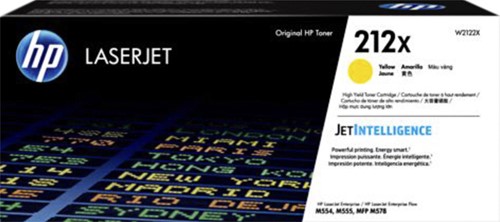 Tonercartridge HP W2122X 212X geel 1 Stuk