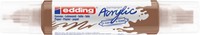 Acrylmarker edding e-5400 3D double liner hazelnt 1 Stuk-2