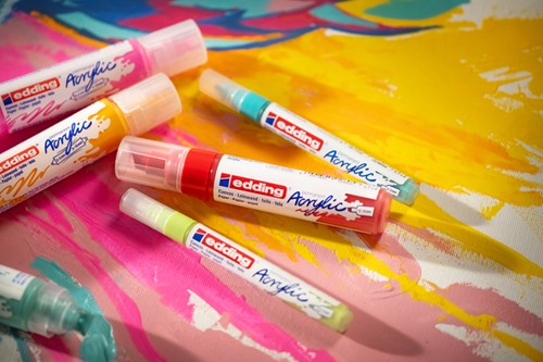Acrylmarker edding e-5000 breed  zilver-3