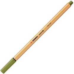 Fineliner STABILO point 88/37 F moddergroen 1 Stuk