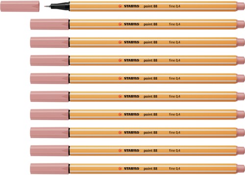 Fineliner STABILO point 88/28 F donkerblush 1 Stuk-3