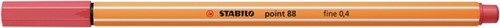 Fineliner STABILO point 88/47 F roestig rood 1 Stuk-2
