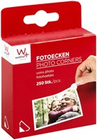 Fotohoeken walther design 10x18mm 250 stuks 250 Stuk