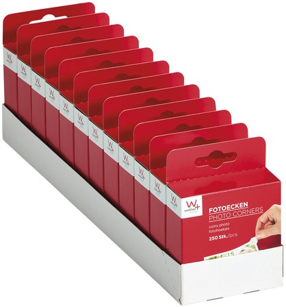 Fotohoeken walther design 10x18mm 250 stuks 250 Stuk-2
