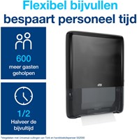 Handdoekdispenser Tork H5 Elevation klein zwart 1 Stuk-2