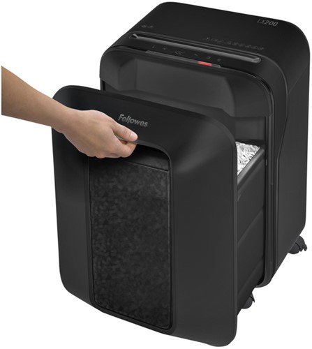 Papiervernietiger Fellowes LX200 4x12mm zwart 1 Stuk-3