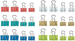 Papierklem MAUL 215 7mm + 9mm 24st assorti 24 Stuk