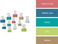 Papierklem MAUL 215 7mm + 9mm 24st assorti 24 Stuk-3